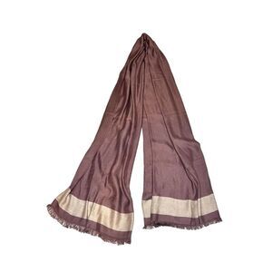 AERIN Purple Rayon Scarf